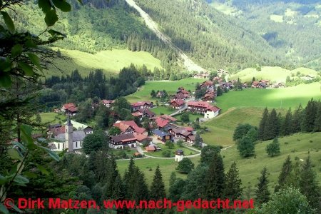 Allg�uer Alpen - Blick auf Hinterstein