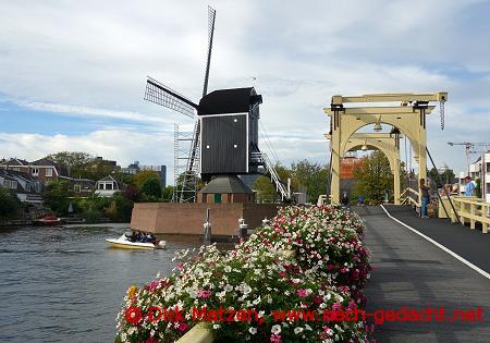 Leiden, Rembrandtbrug, Windmhle