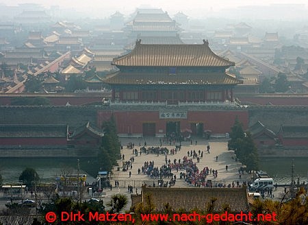 Peking, Blick zur Verbotenen Stadt