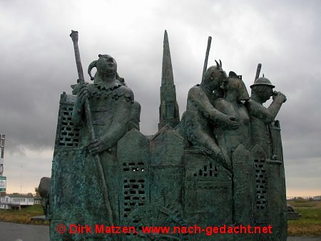 Skulpturengruppe "Schiffschaukel" in Wittenberge
