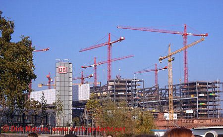 Berlin Hauptbahnhof - Bauphase