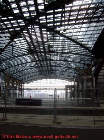 Berlin Hauptbahnhof - Bauphase, Blick Richtung Reichstag