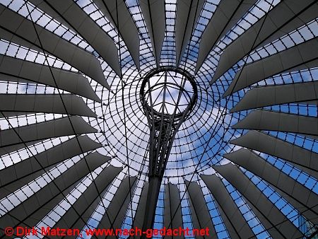 Potsdamer Platz, Sony Center Dachkonstruktion