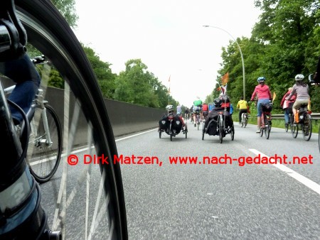 Fahrrad Sternfahrt Hamburg, Liegerder