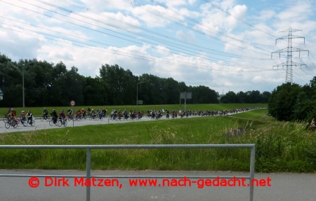 Fahrrad Sternfahrt Hamburg, Radfahrermasse