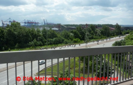 Fahrrad Sternfahrt Hamburg, Auffahrt Khlbrandbrcke