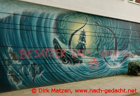 Hamburg Karolinenviertel, Fassade Kunstwerk