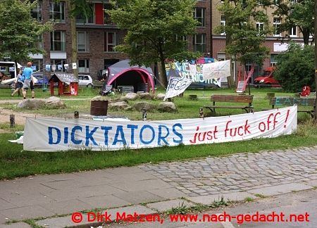 Hamburg Karolinenviertel, lmhlenplatz beim G20-Gipfel