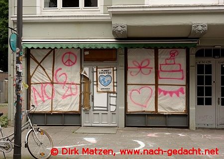 Hamburg Karolinenviertel, Gretchens Zuckerbude beim G20-Gipfel