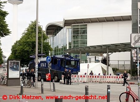 Hamburg Karolinenviertel, Karolinenstrae beim G20-Gipfel