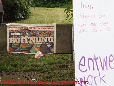 Hamburg Karolinenviertel, Protestpapier