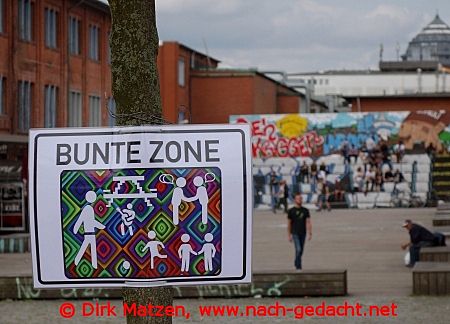 Hamburg Karolinenviertel, Bunte Zone beim G20-Gipfel