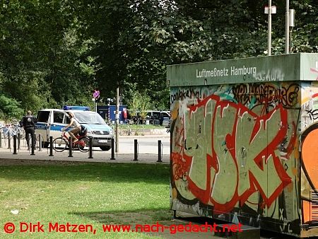 Hamburg Karolinenviertel, Luftmessstation Sternschanze beim G20