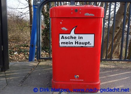 Hamburg Mlleimer-Sprche, Asche in mein Haupt