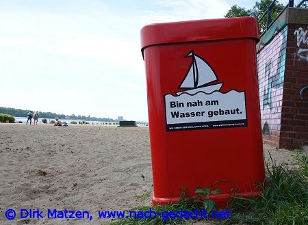 Hamburg Mlleimer-Sprche, Bin nah am Wasser gebaut