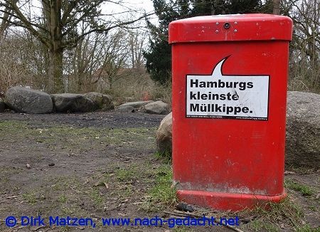 Hamburg Mlleimer-Sprche, Hamburgs kleinste Mllkippe