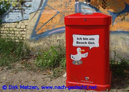 Hamburg Mlleimer-Sprche, Ich bin ein Beach Girl