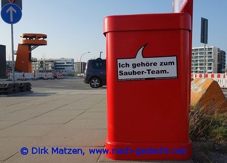 Hamburg Mülleimer-Sprüche, Ich gehöre zum Sauber-Team