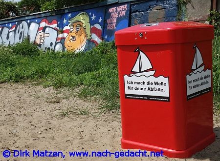 Hamburg Mülleimer-Sprüche, Ich mach die Welle für deine Abfälle