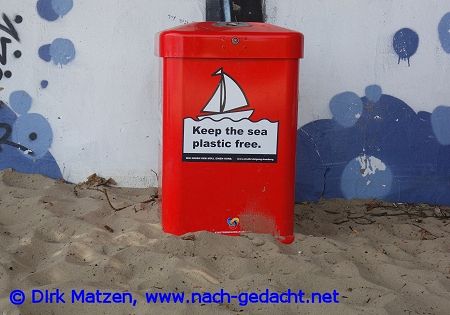 Hamburg Mlleimer-Sprche, Keep the sea plastic free