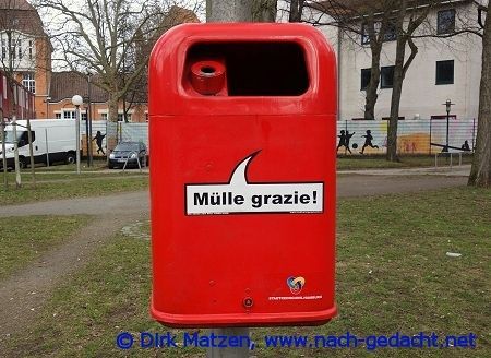 Hamburg Mlleimer-Sprche, Mlle grazie