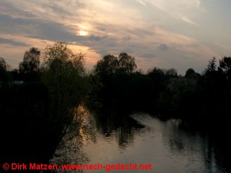 Hamburg Curslack - Dove-Elbe, Abendstimmung