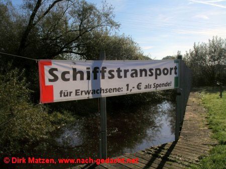 Elmshorn, Schifftransport auf der Krckau