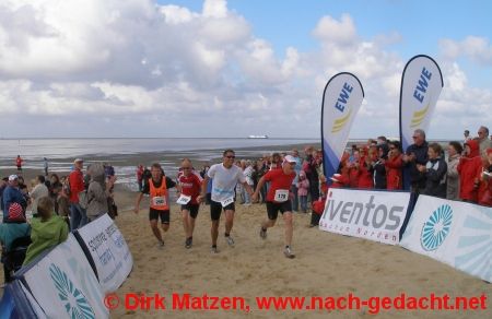 Nordseelauf Cuxhaven, gemeinsamer Zieleinlauf