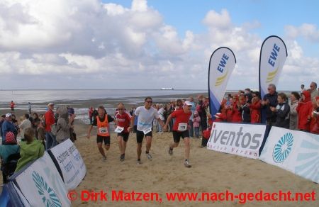 Nordseelauf Cuxhaven, gemeinsamer Zieleinlauf