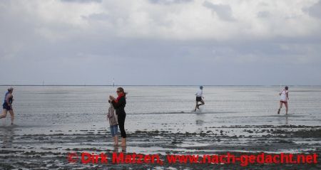 Nordseelauf Cuxhaven, Zuschauer im Watt