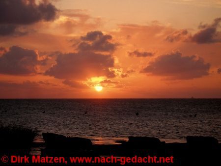 Cuxhaven Dunen, Sonnenuntergang