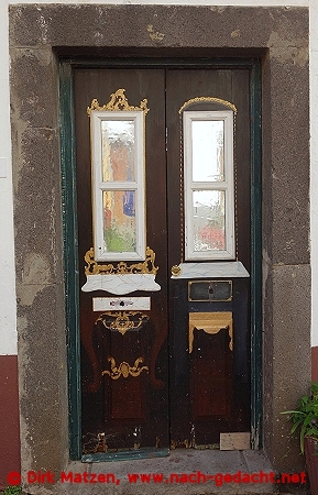 Funchal, Rua Porto do So Tiago 8a, bemalte Tr