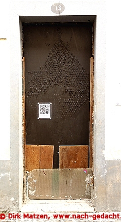 Funchal, Rua Santa Maria 13, bemalte Tür