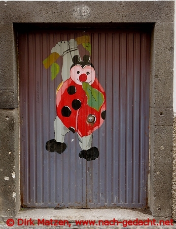 Funchal, Rua Santa Maria 15, bemalte Tür