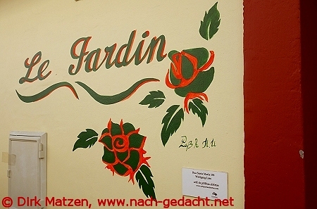 Funchal, Rua Santa Maria 158, bemalte Wand