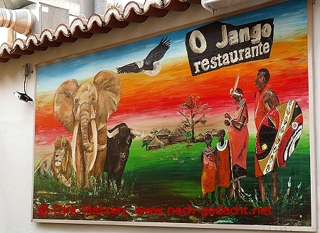 Funchal, Rua Santa Maria 158, bemalte Wand