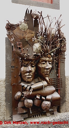 Funchal, Rua Santa Maria 17, bemalte Tr