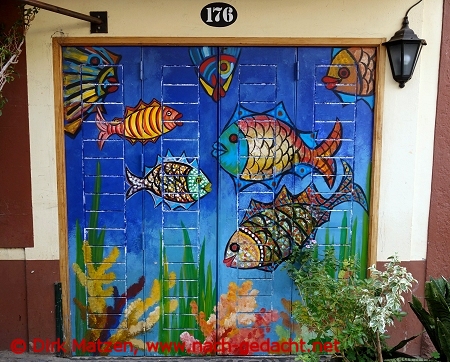 Funchal, Rua Santa Maria 176, bemalte Tr