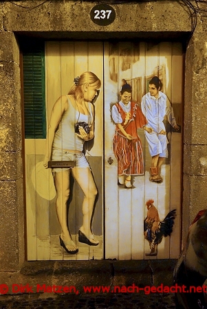 Funchal, Rua Santa Maria 237, bemalte Tr