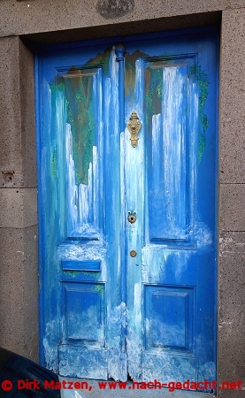 Funchal, Rua Santa Maria 245, bemalte Tür