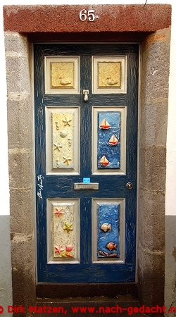 Funchal, Rua Santa Maria 65a, bemalte Tr