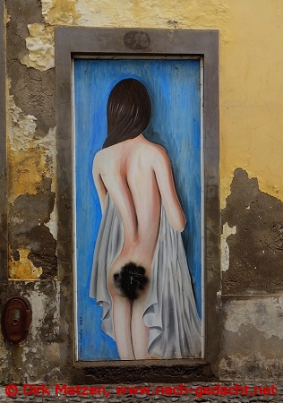 Funchal, Rua Santa Maria 7, bemalte Tr