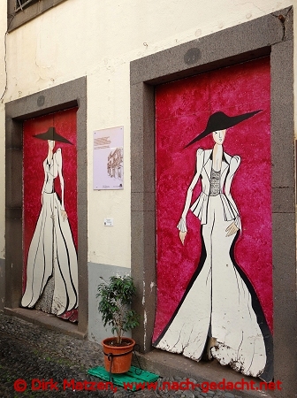 Funchal, Rua Santa Maria 71, bemalte Tr