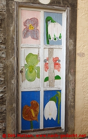Funchal, Travessa do Forte 5a, bemalte Tr
