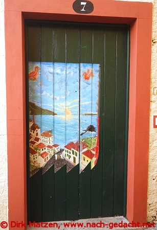 Funchal, Travessa do Forte 7, bemalte Tr