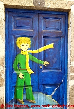 Funchal, Travessa do Pimenta 7, bemalte Tr