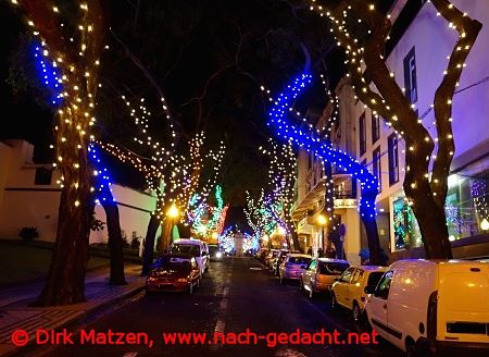 Funchal Weihnachtsbeleuchtung, Avenida Zarco
