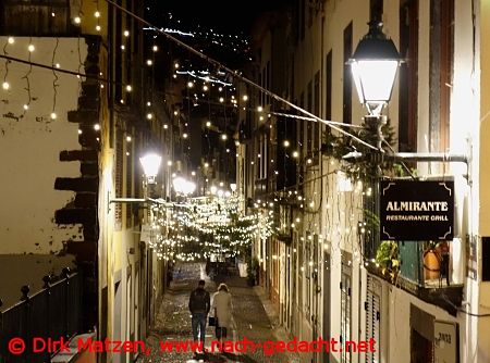 Funchal Weihnachtsbeleuchtung, Rua de Santa Maria