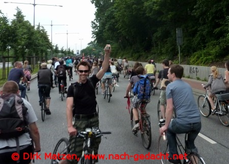 Critical Mass Hamburg Juni 2012, Filmaufnahme