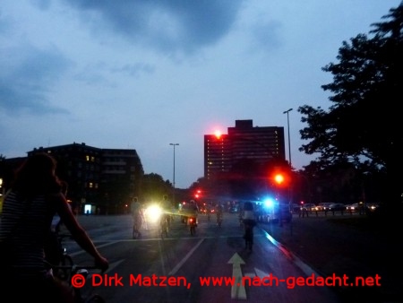 Critical Mass Hamburg Juli 2012, Lichter am Schlump